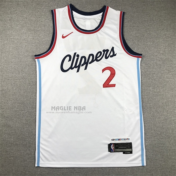 Maglia
 Kawhi Leonard NO 2 Los Angeles Clippers Association 2024-25 Bianco
